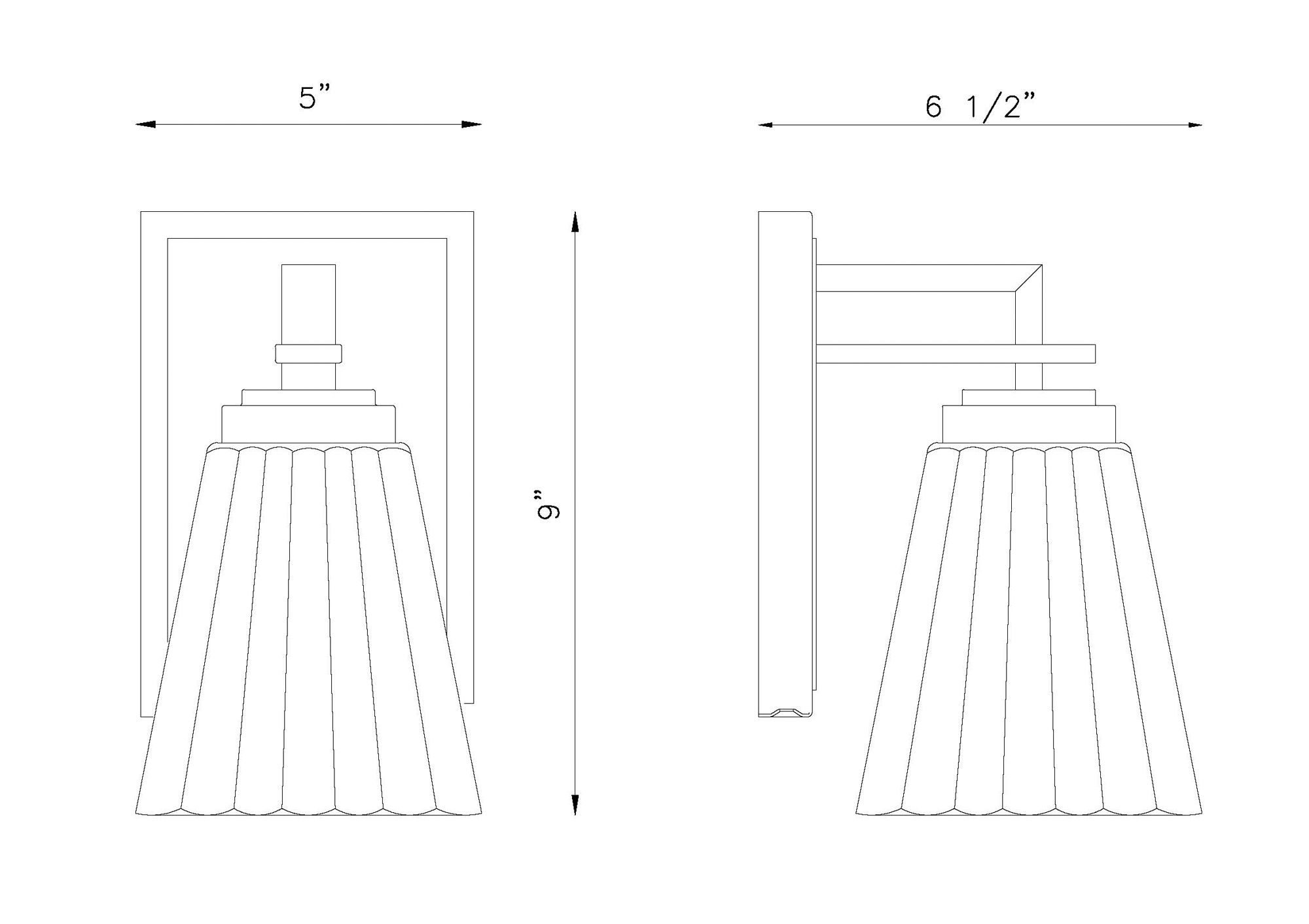 Lyna 9" High Brushed Nickel Wall Sconce