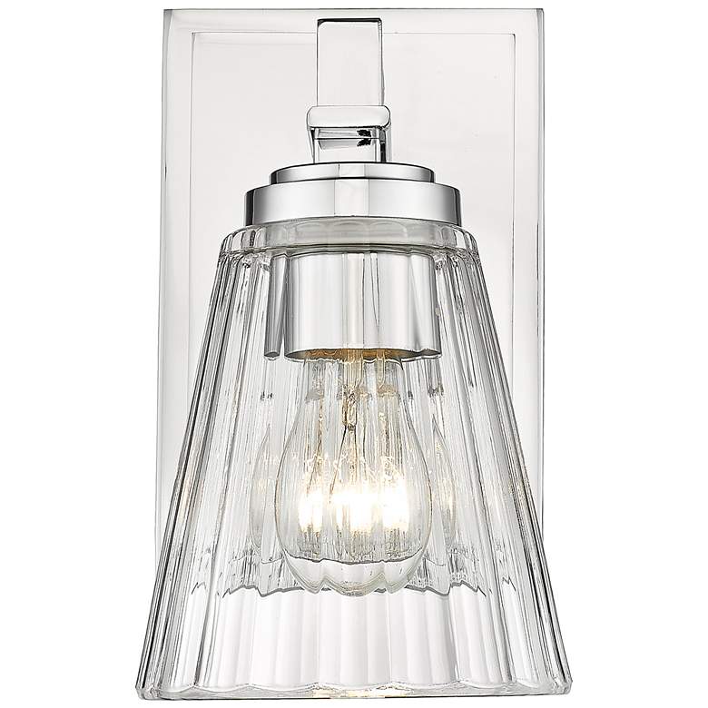 Image 1 Lyna by Z-Lite Chrome 1 Light Wall Sconce