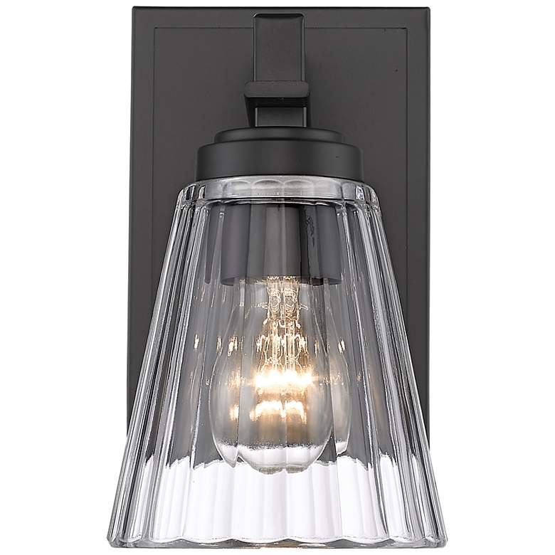 Image 1 Lyna by Z-Lite Matte Black 1 Light Wall Sconce