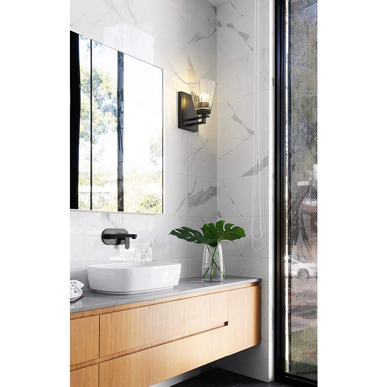Image 2 Lyna by Z-Lite Matte Black 1 Light Wall Sconce more views