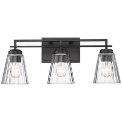 Lyna by Z-Lite Matte Black 3 Light Vanity