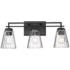 Lyna by Z-Lite Matte Black 3 Light Vanity