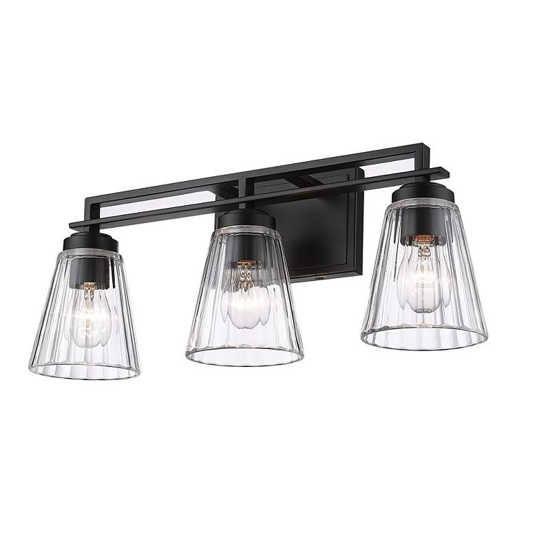 Image 5 Lyna by Z-Lite Matte Black 3 Light Vanity more views