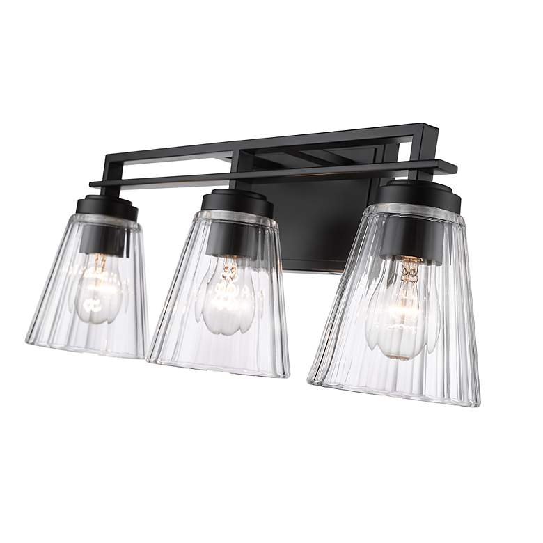 Image 6 Lyna by Z-Lite Matte Black 3 Light Vanity more views