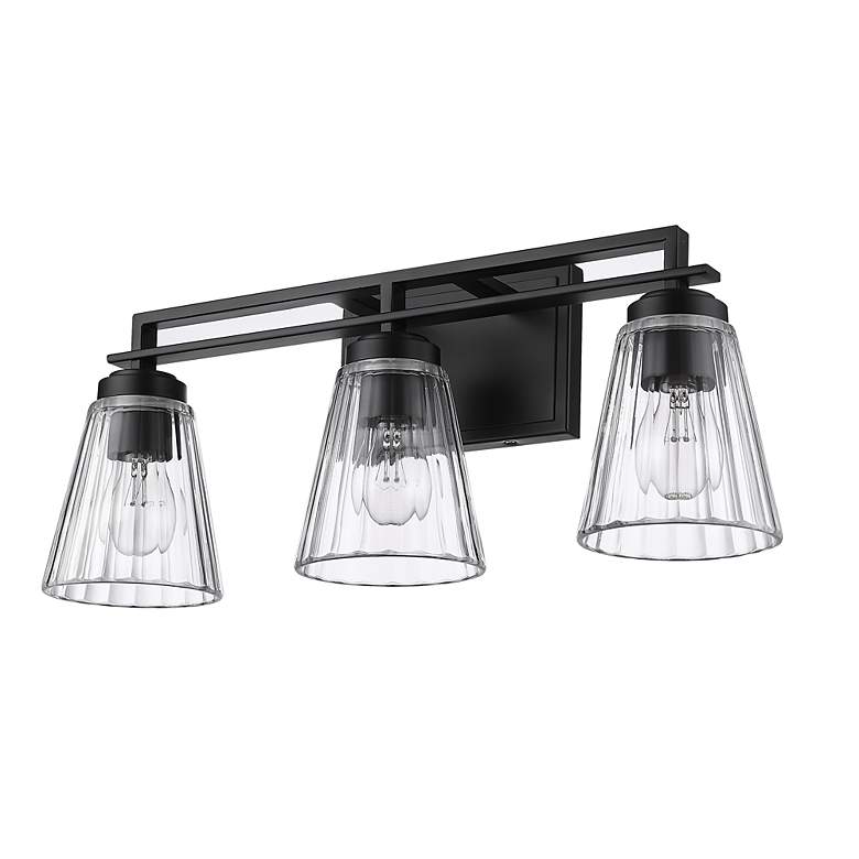 Image 7 Lyna by Z-Lite Matte Black 3 Light Vanity more views