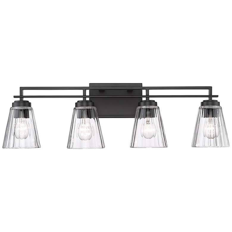 Image 2 Lyna by Z-Lite Matte Black 4 Light Vanity