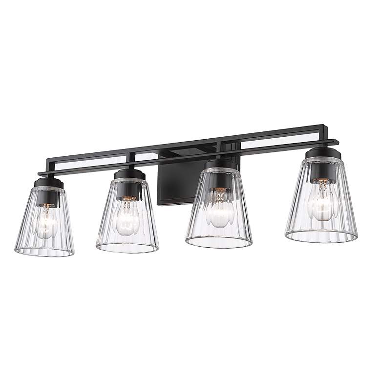 Image 6 Lyna by Z-Lite Matte Black 4 Light Vanity more views
