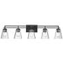 2_Lyna by Z-Lite Matte Black 5 Light Vanity