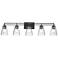 Lyna by Z-Lite Matte Black 5 Light Vanity