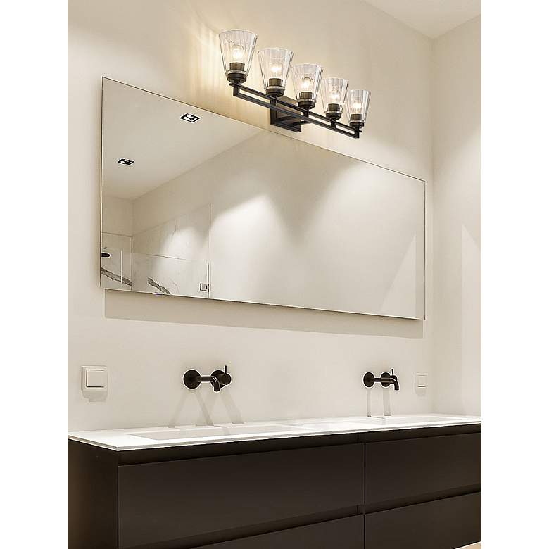 Image 4 Lyna by Z-Lite Matte Black 5 Light Vanity more views