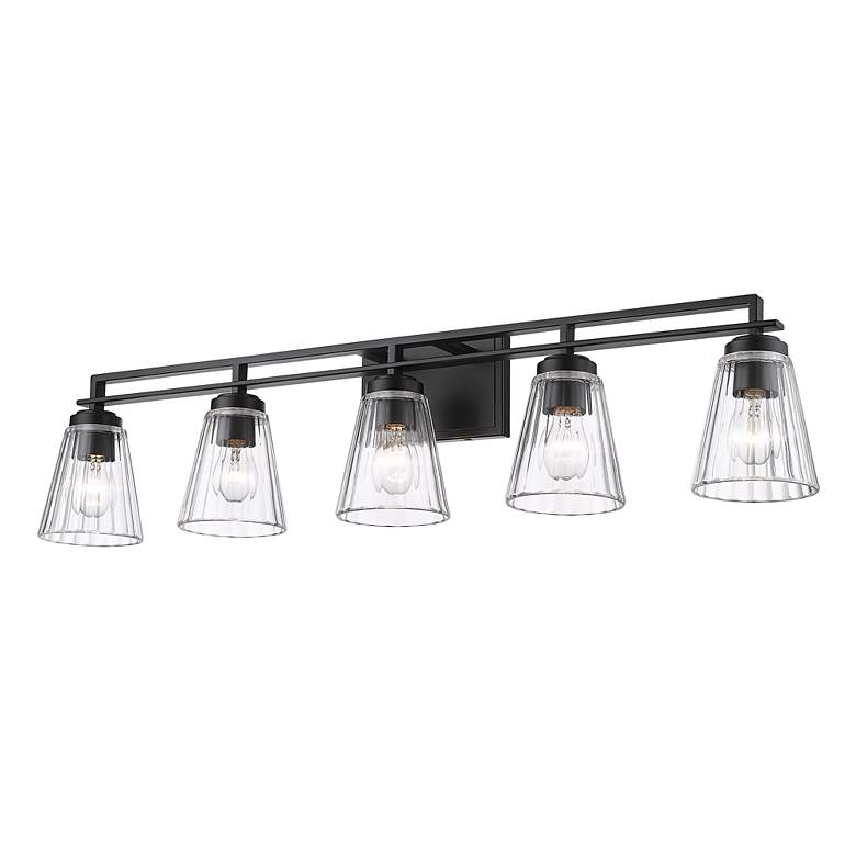 Image 6 Lyna by Z-Lite Matte Black 5 Light Vanity more views