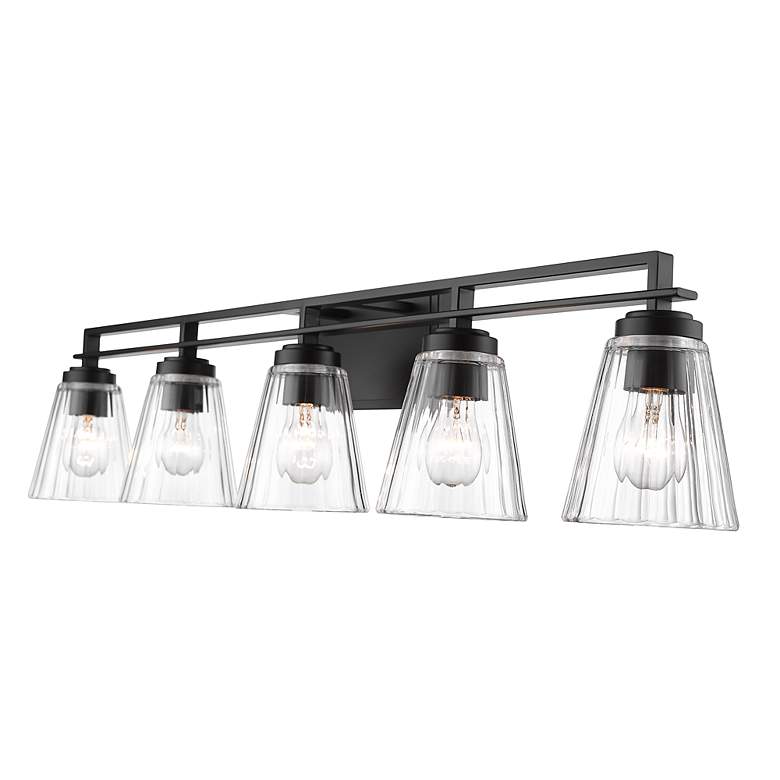 Image 7 Lyna by Z-Lite Matte Black 5 Light Vanity more views