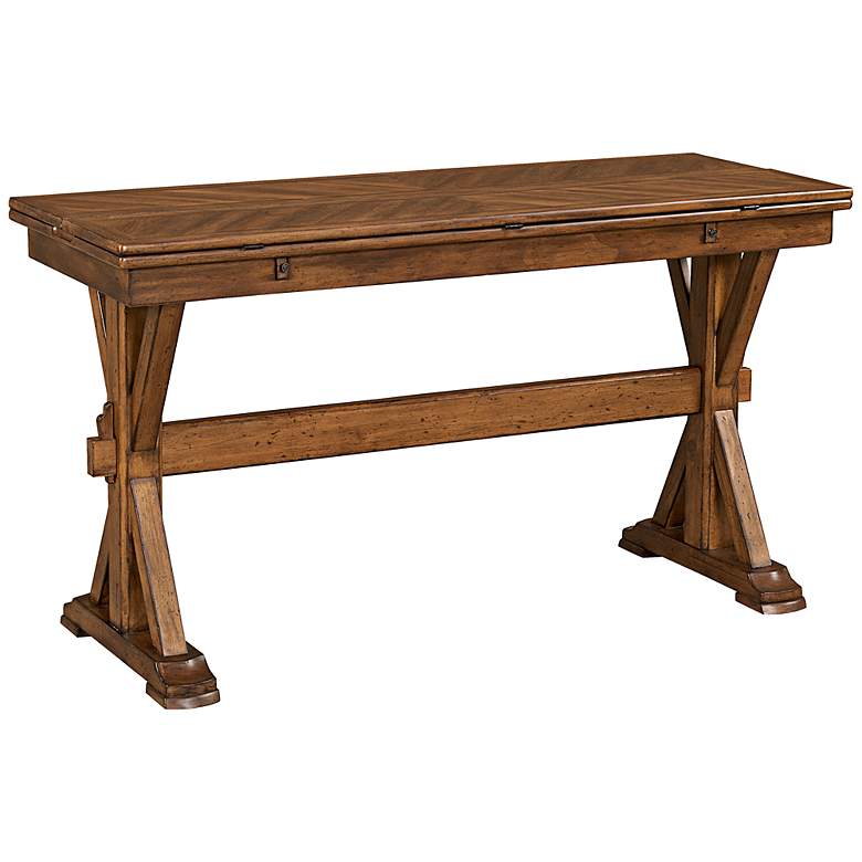 Image 1 Lyndal Flip-Top Harvest Wood Console Table
