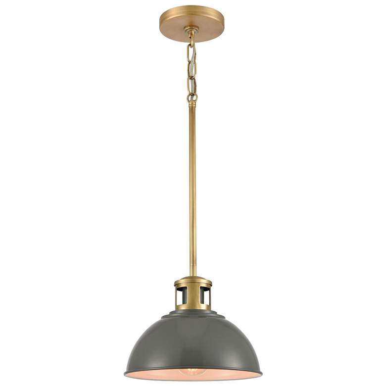 Image 1 Lyndon 10 inch Wide 1-Light Mini Pendant - Gray