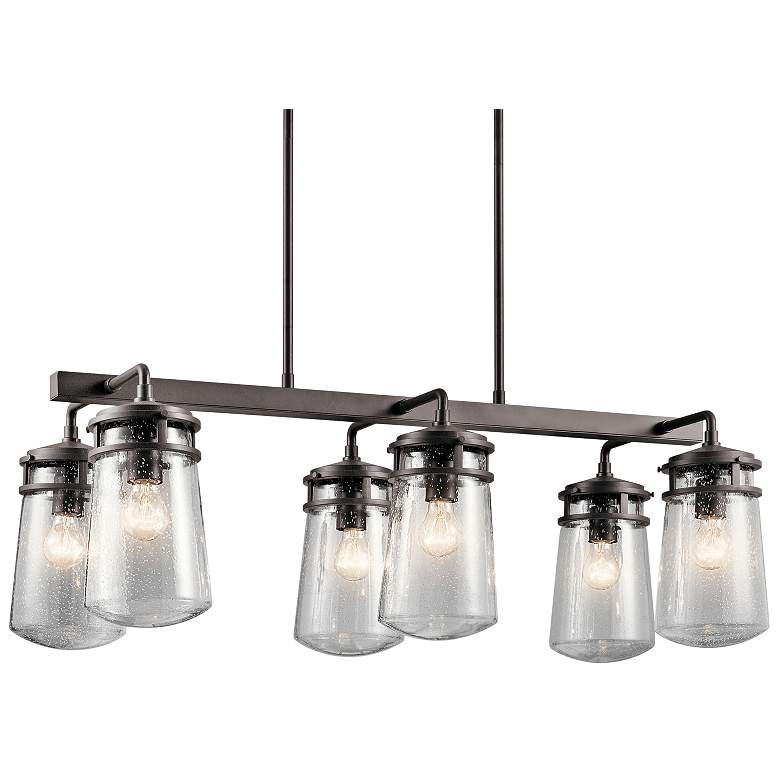 Image 2 Lyndon 36 3/4" Wide Bronze Kitchen Island Light Chandelier