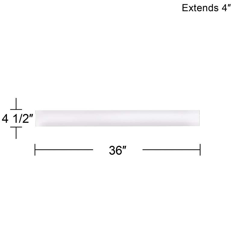Image 4 Lynelle 36" Wide Frosted White Bath Bar more views