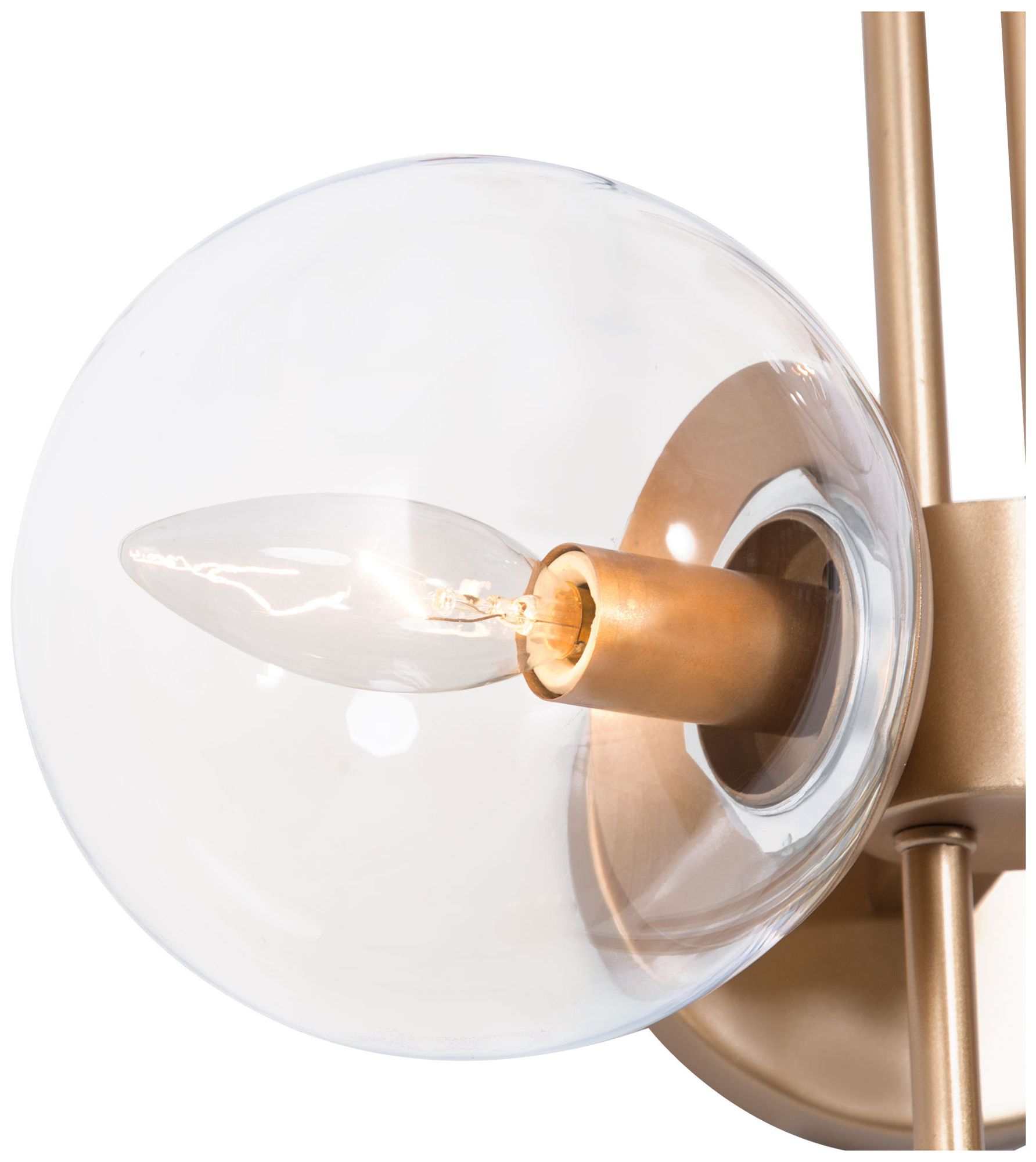 Image 6 Lyner 3-Light 30" Wide Gold Bath Light with Glass Shade more views