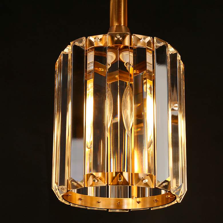 Image 4 Lyngearary 47 1/4"W Plating Brass 5-Light Linear Chandelier more views