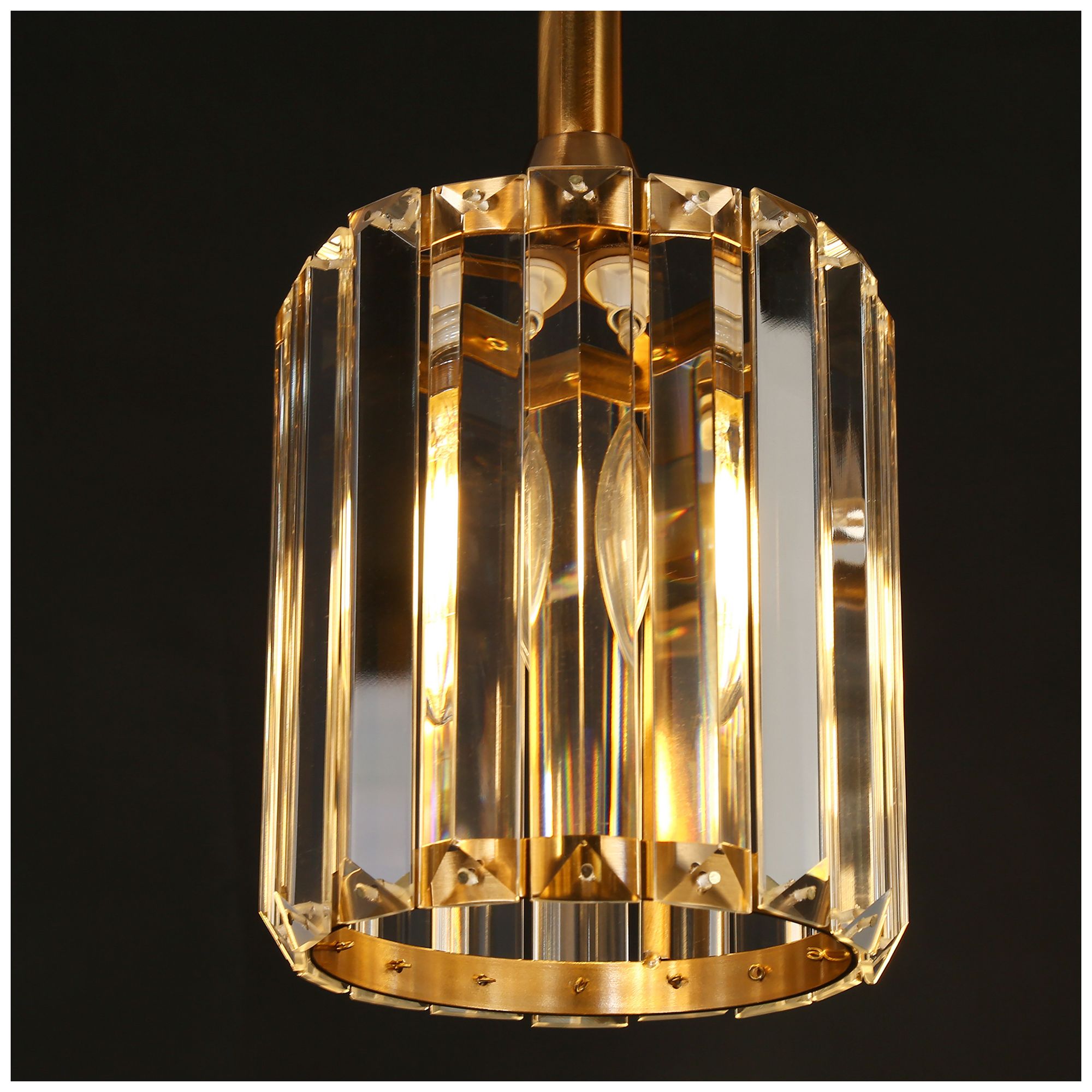 Image 4 Lyngearary 5-Light Crystal Gold Island Chandelier more views