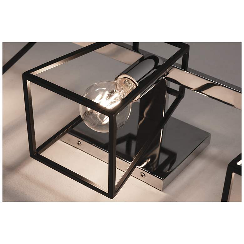 Image 3 Lynn 24" Wide Black Bath and Polished Chrome Light more views