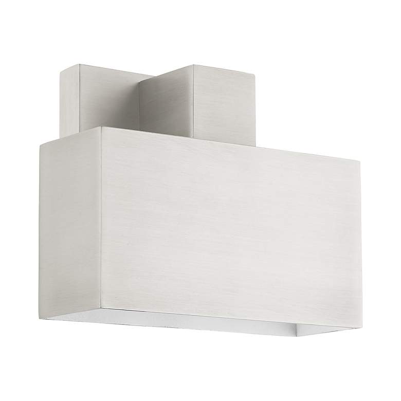 Image 4 Lynx 1 Light Brushed Nickel Outdoor ADA Wall Sconce more views