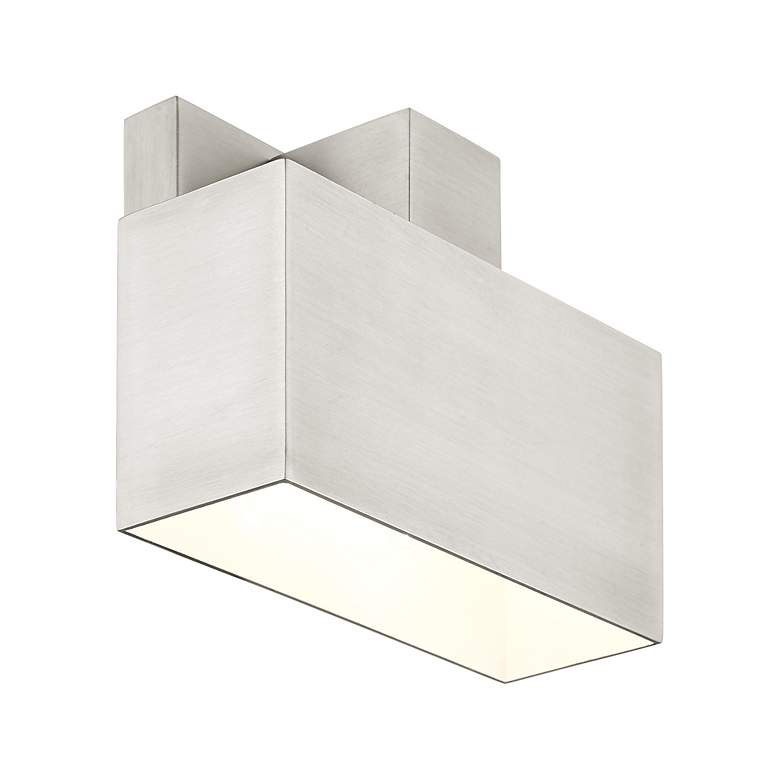 Image 7 Lynx 1 Light Brushed Nickel Outdoor ADA Wall Sconce more views