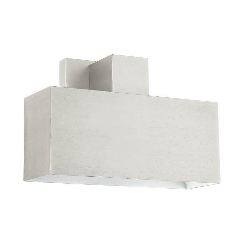 Image 4 Lynx 1 Light Brushed Nickel Outdoor ADA Wall Sconce more views
