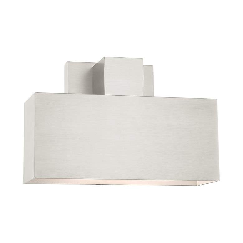 Image 5 Lynx 1 Light Brushed Nickel Outdoor ADA Wall Sconce more views