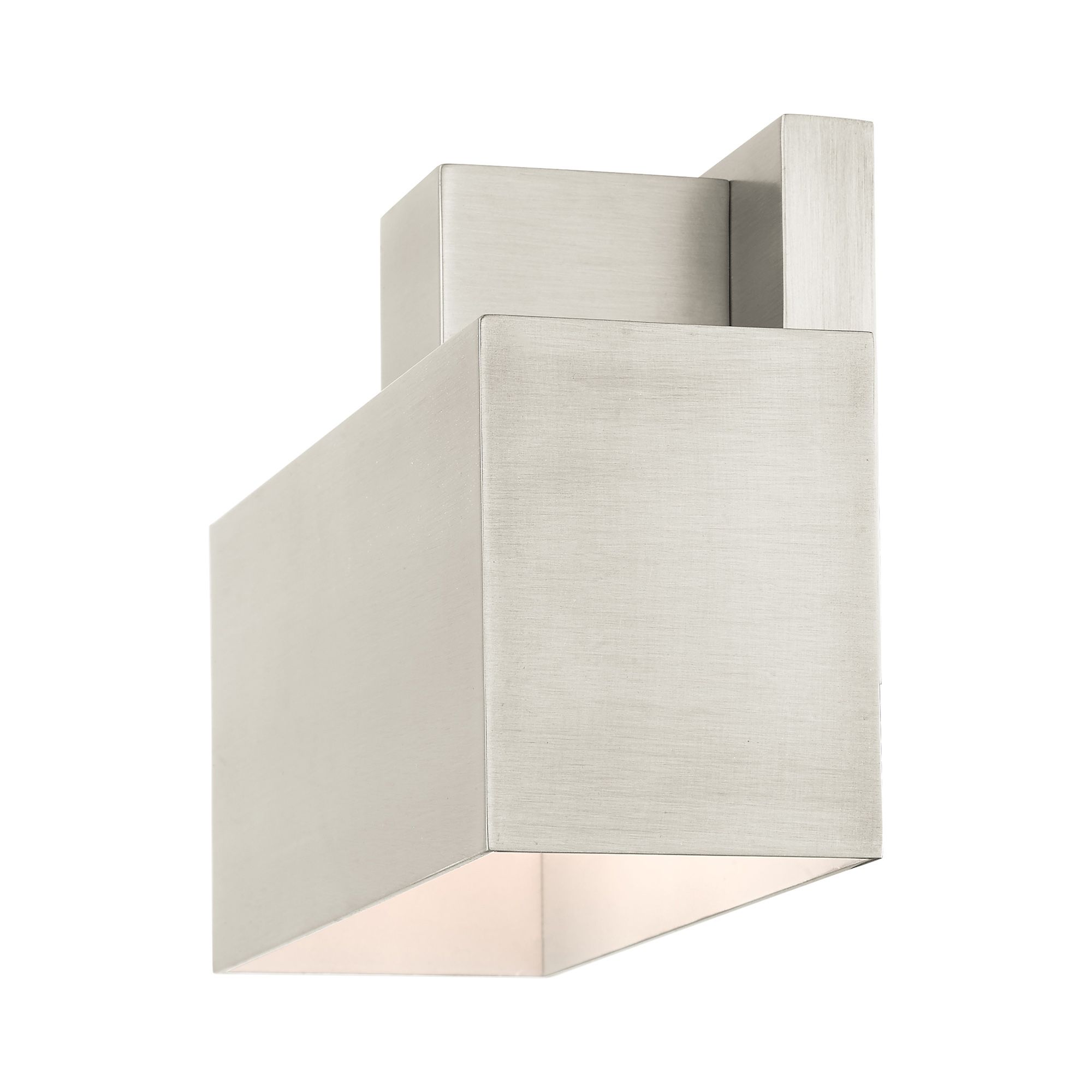 Lynx 1 Light Brushed Nickel Outdoor ADA Wall Sconce