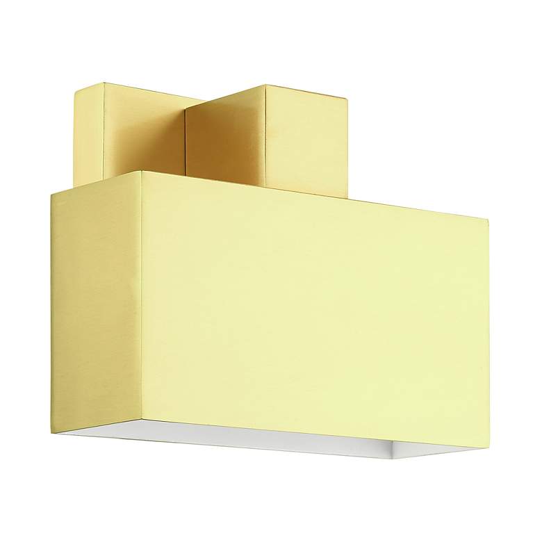 Image 4 Lynx 1 Light Satin Brass Outdoor ADA Wall Sconce more views