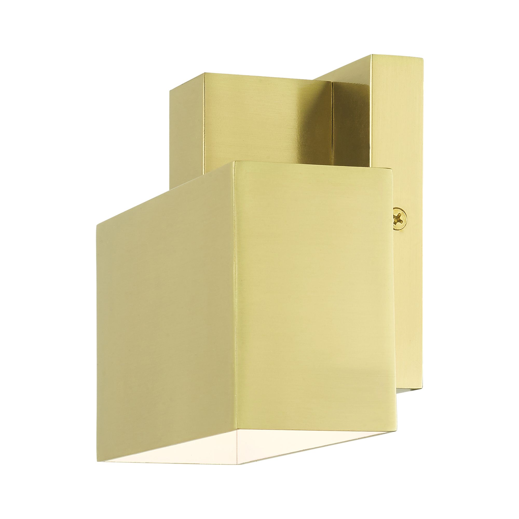 Lynx 1 Light Satin Brass Outdoor ADA Wall Sconce