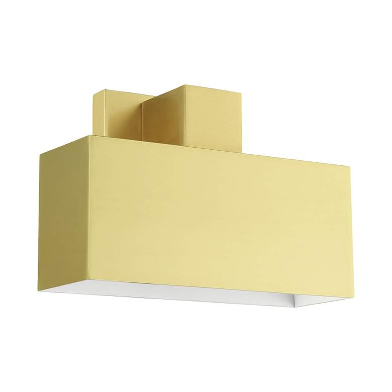Image 4 Lynx 1 Light Satin Brass Outdoor ADA Wall Sconce more views