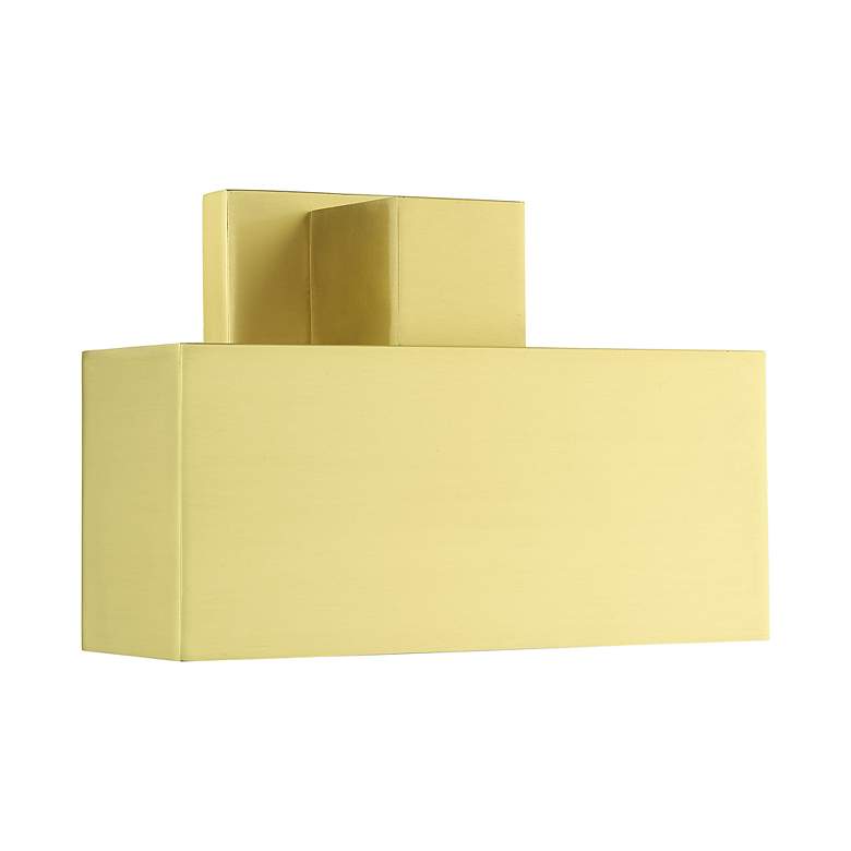 Image 6 Lynx 1 Light Satin Brass Outdoor ADA Wall Sconce more views