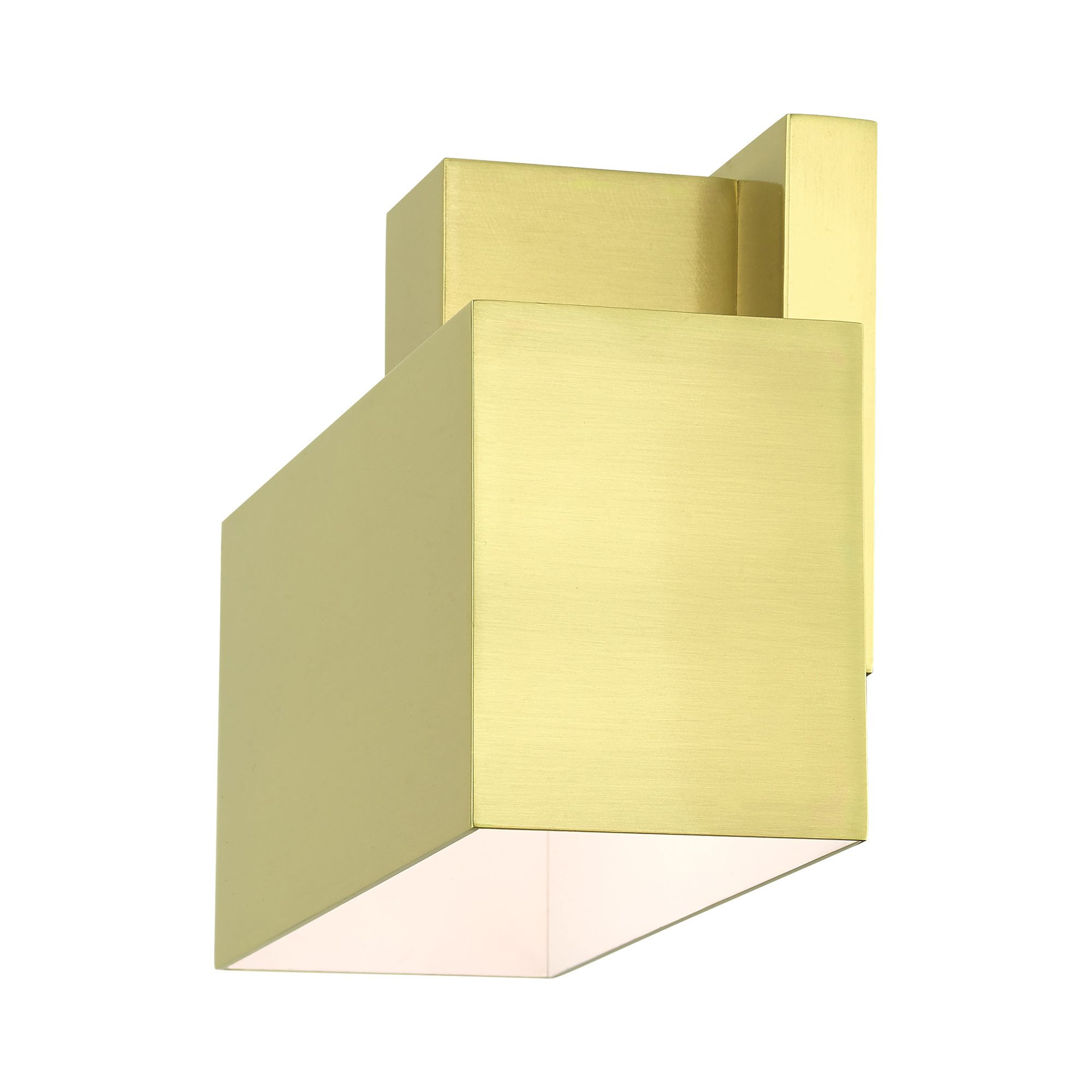 Lynx 1 Light Satin Brass Outdoor ADA Wall Sconce