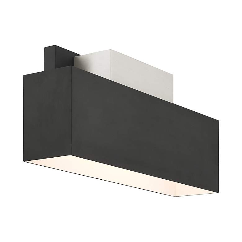 Image 7 Lynx 2 Light Black Outdoor ADA Wall Sconce more views