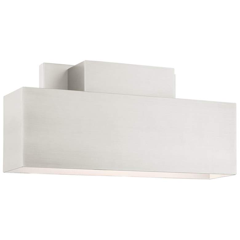 Image 1 Lynx 2 Light Brushed Nickel Outdoor ADA Wall Sconce