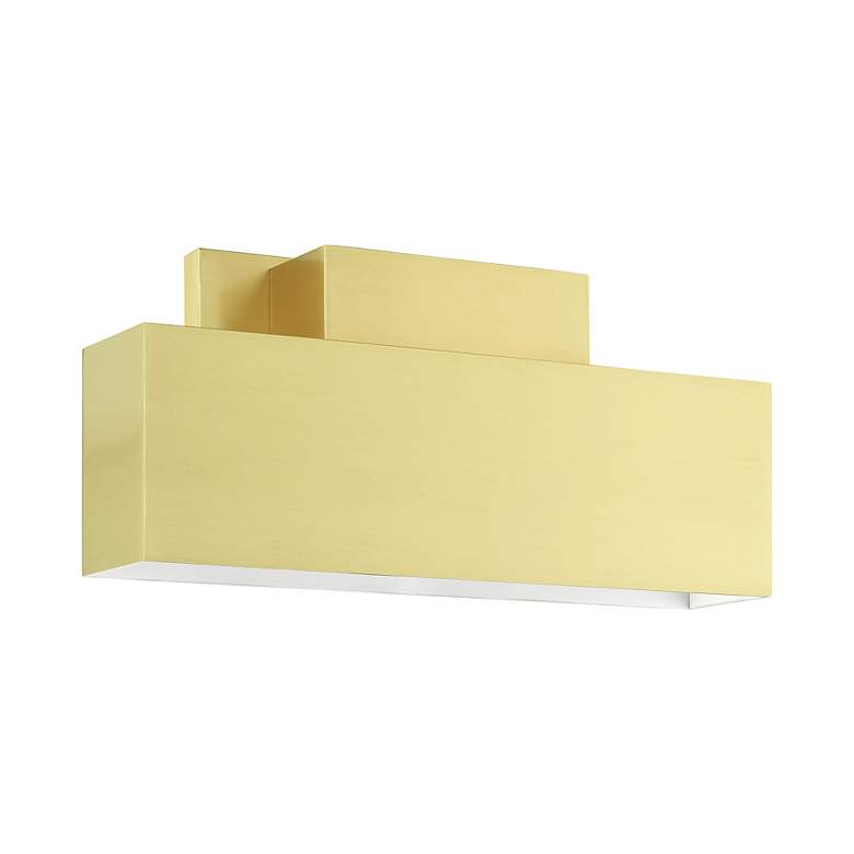 Image 4 Lynx 2 Light Satin Brass Outdoor ADA Wall Sconce more views