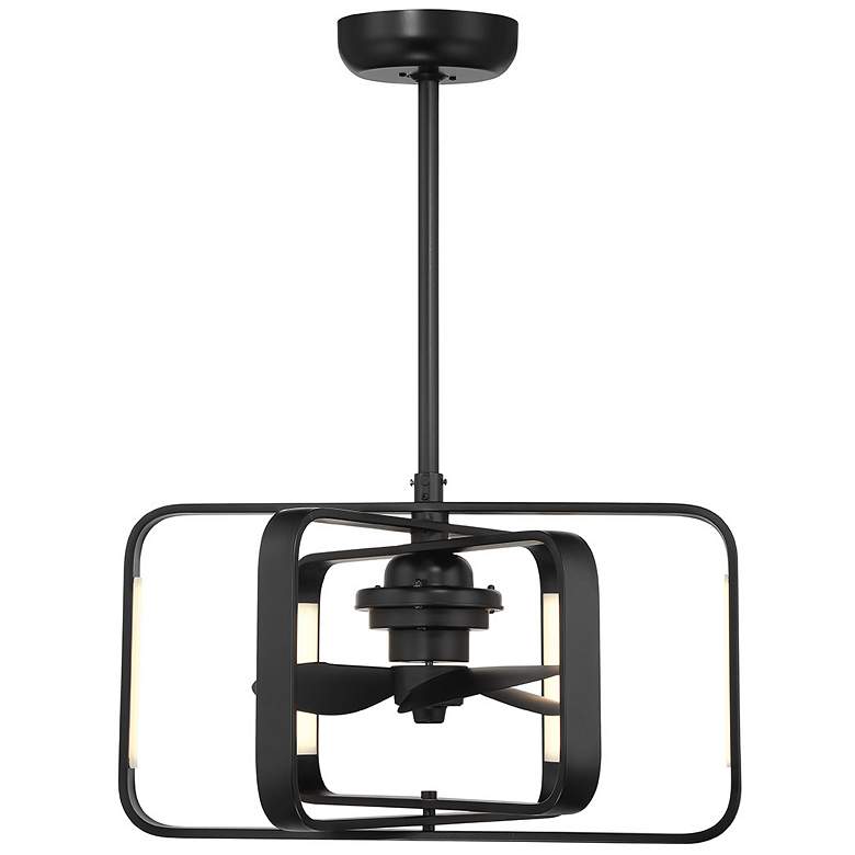 Image 1 Lynx LED Fan D'Lier in Matte Black