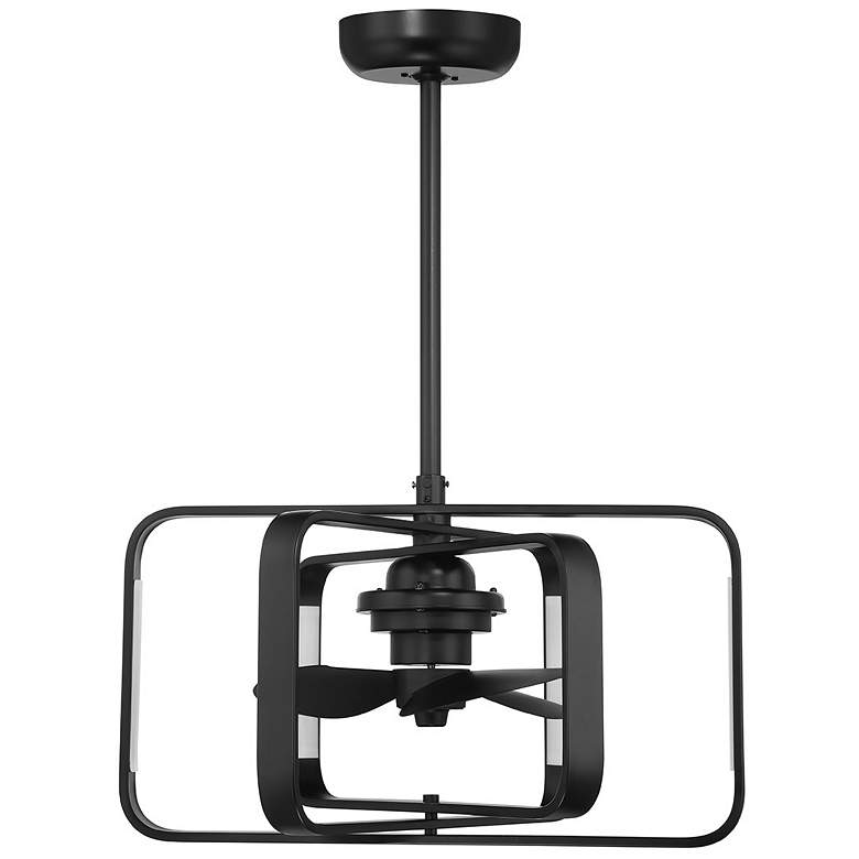 Image 2 Lynx LED Fan D'Lier in Matte Black more views