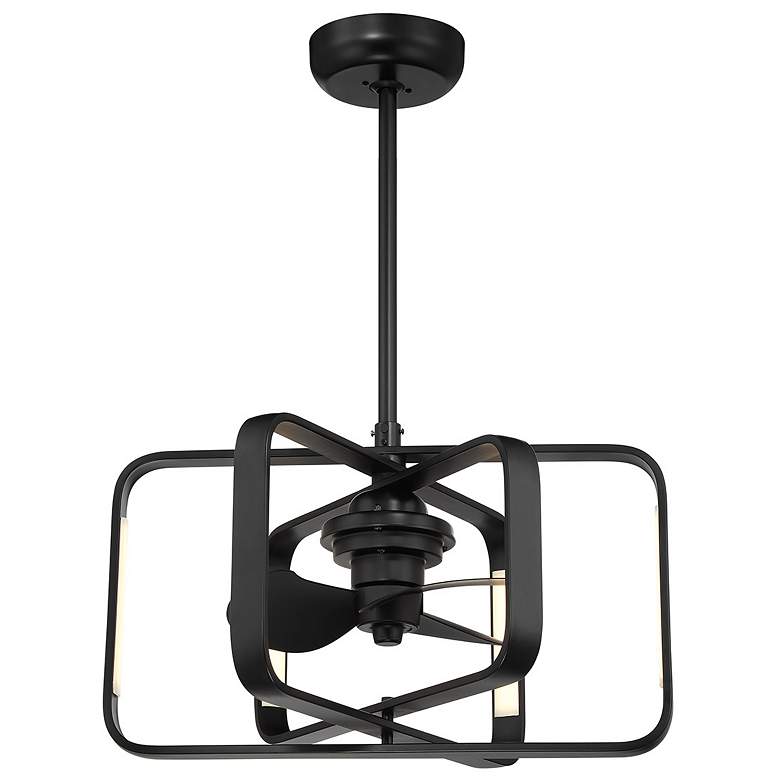 Image 3 Lynx LED Fan D'Lier in Matte Black more views