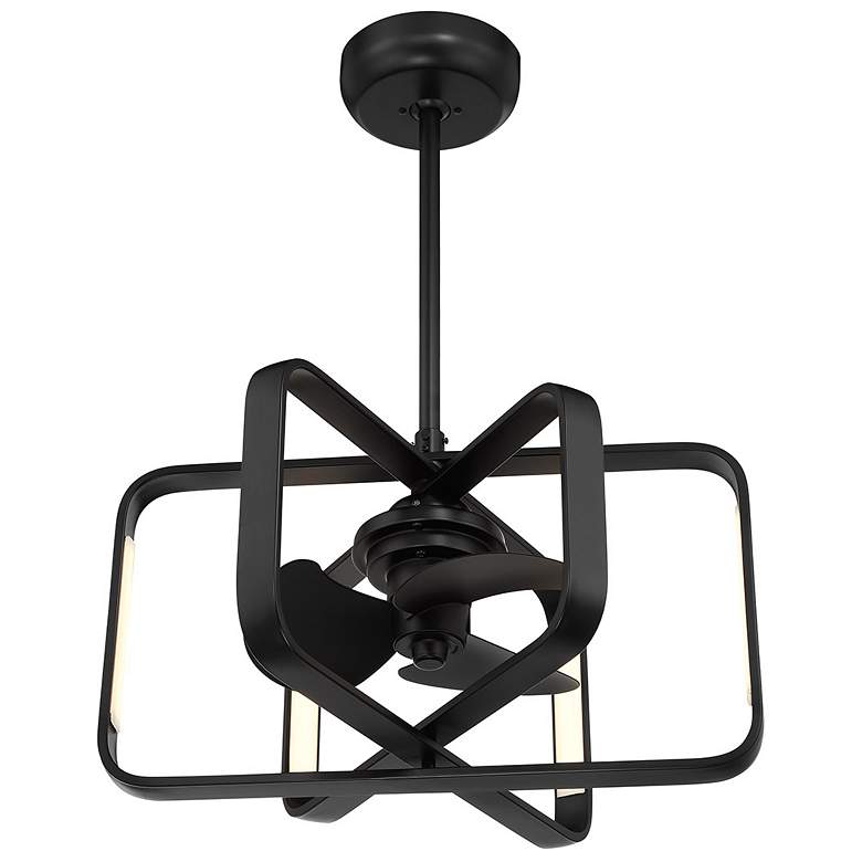 Image 4 Lynx LED Fan D'Lier in Matte Black more views