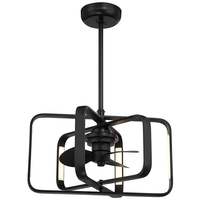 Image 5 Lynx LED Fan D'Lier in Matte Black more views