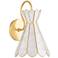 Lyra 1 Light Sconce Aged Brass