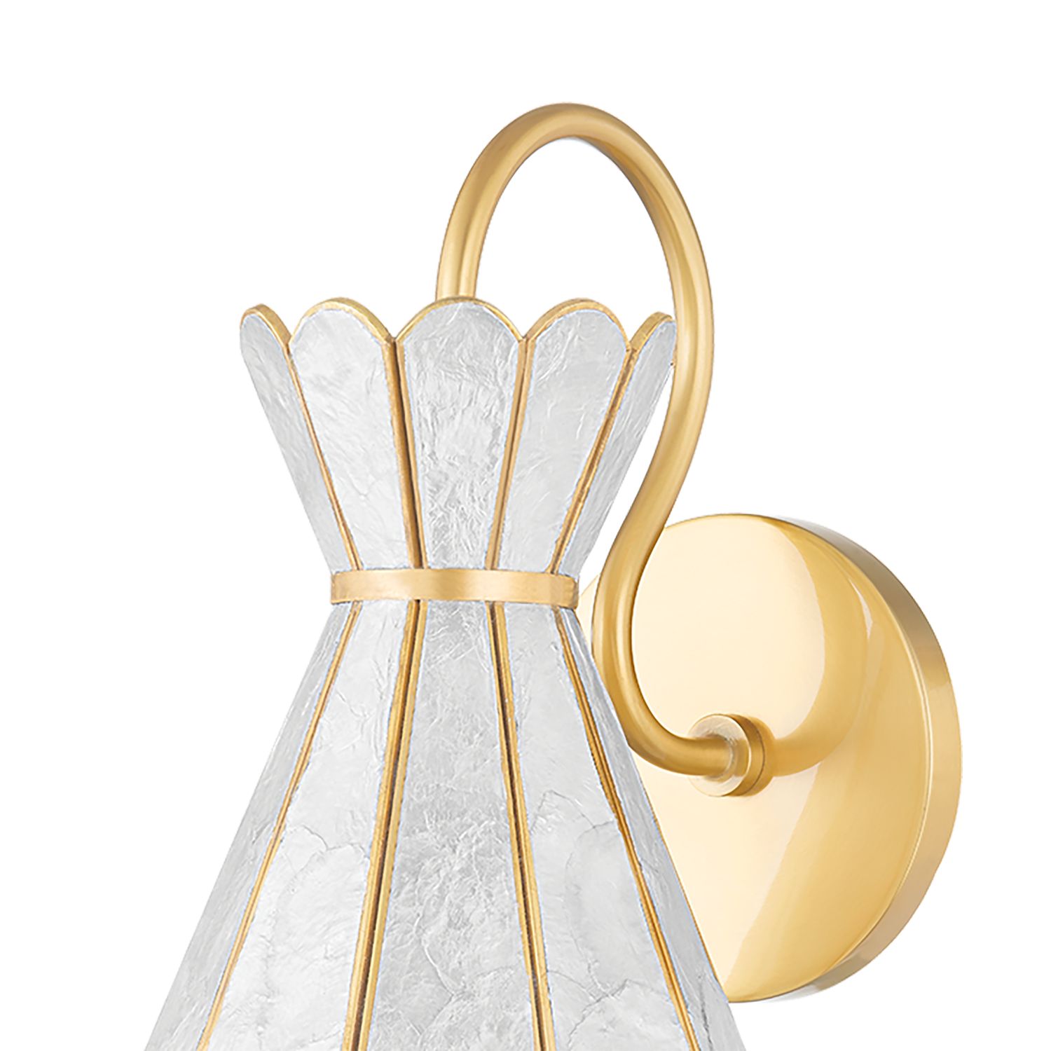 Image 3 Lyra 1 Light Sconce Aged Brass more views