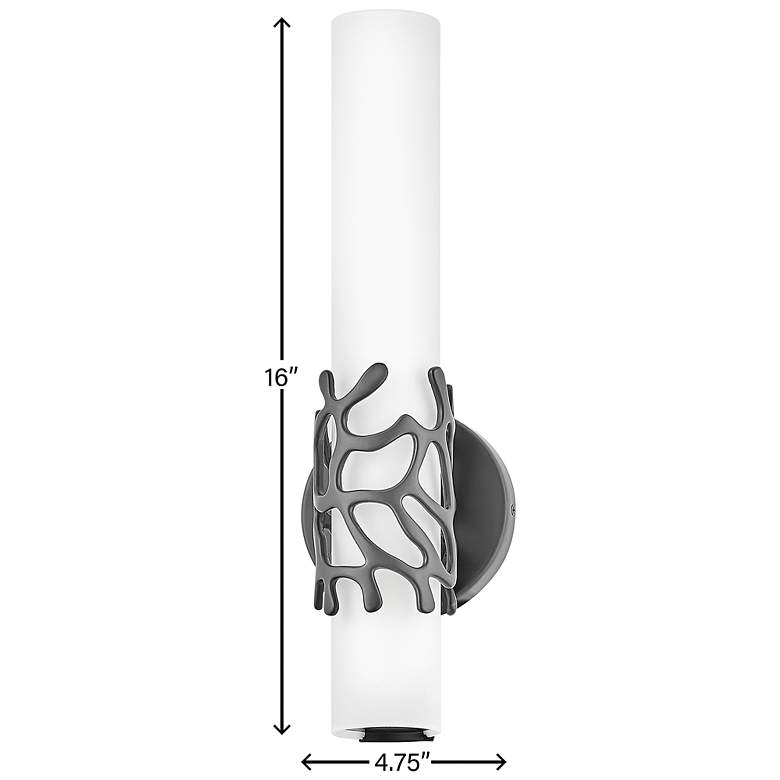 Image 7 Lyra 16" High Black Wall Sconce by Hinkley Lighting more views