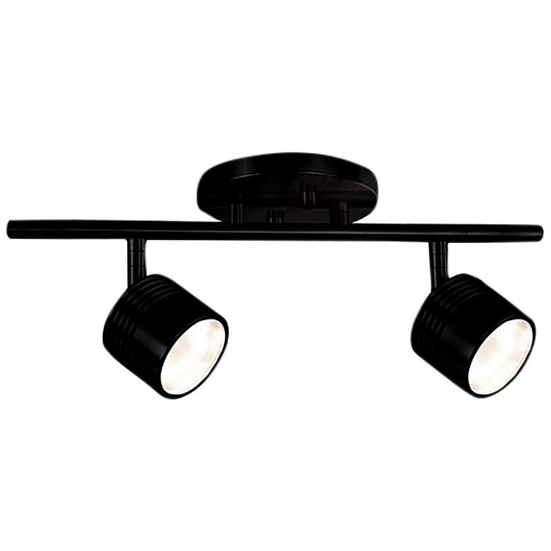 Image 1 Lyra 2-Light Black LED Track Fixture