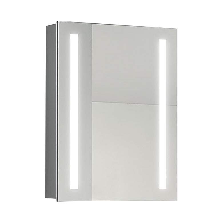 Image 2 Lyra 24 inch x 32 inch LED Lighted Cabinet Vanity Wall Mirror