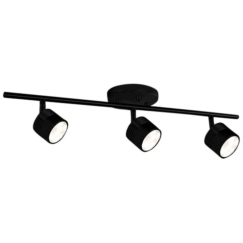 Image 1 Lyra 3-Light Black LED Track Fixture