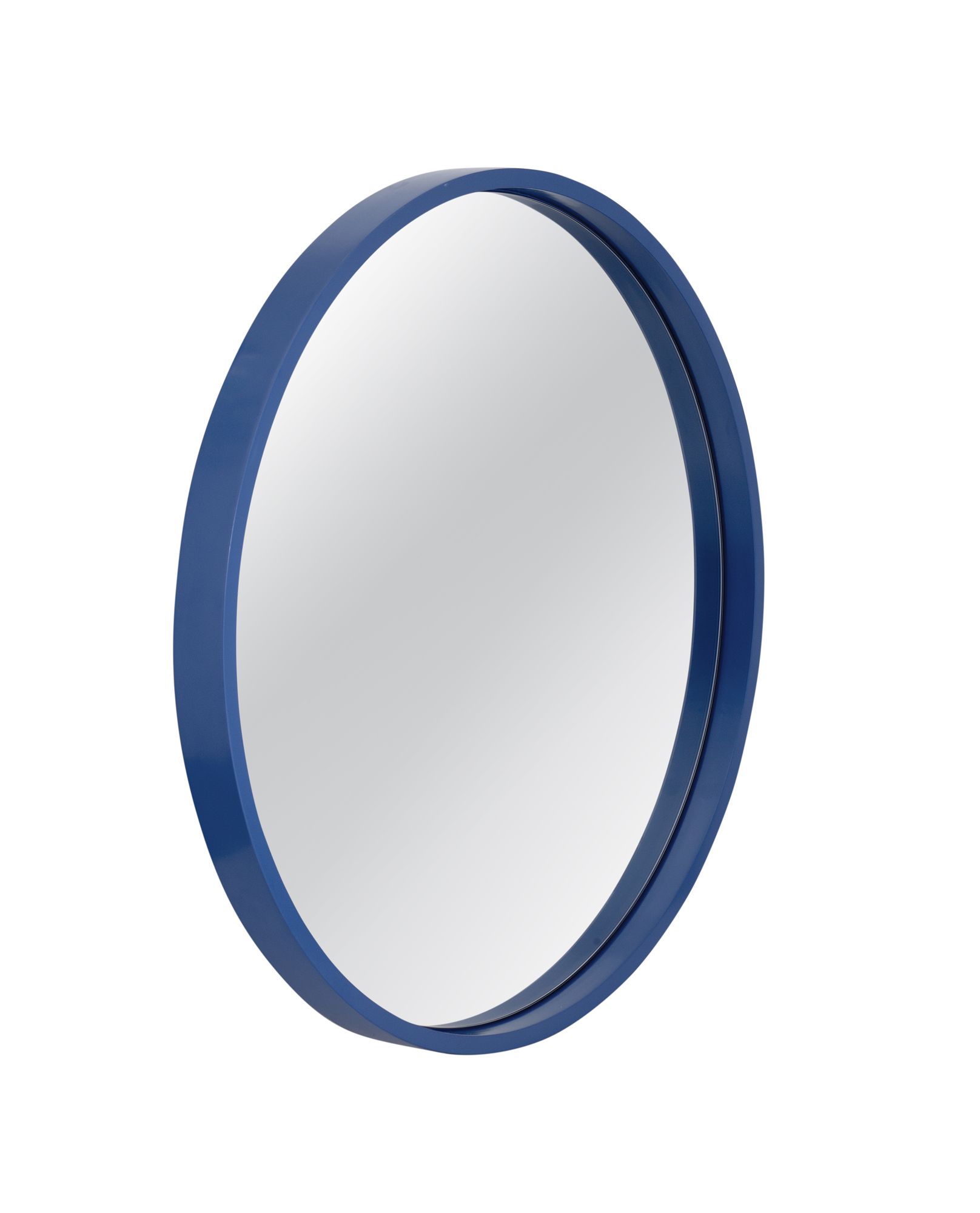 Image 2 Lyra 36"W x 36"H Navy Blue Wall Mirror more views
