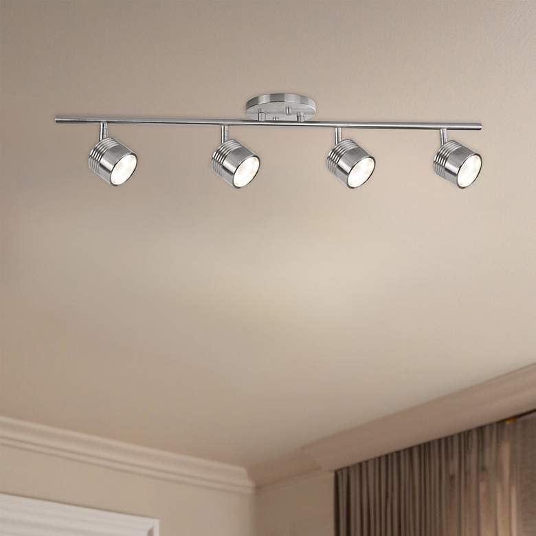 Image 1 Lyra 4-Light Brushed Nickel LED Track Fixture